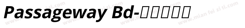 Passageway Bd字体转换